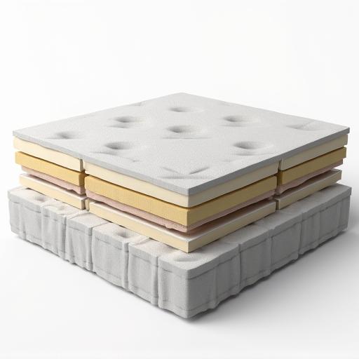 A cutaway view showing the inner layers of an advanced mattress.